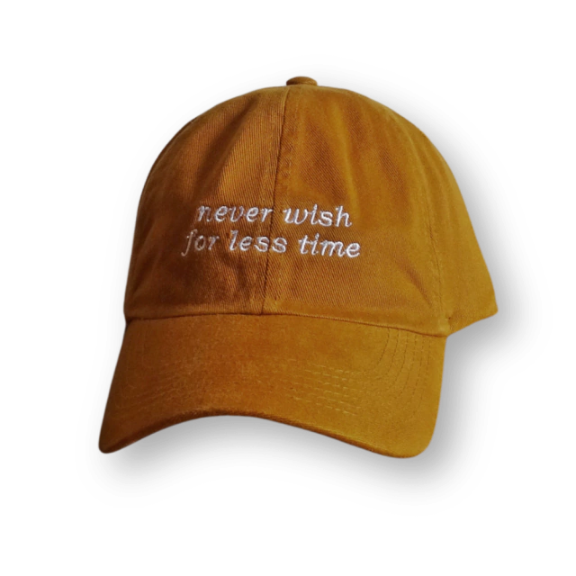 BONÉ NEVER WISH FOR LESS TIME